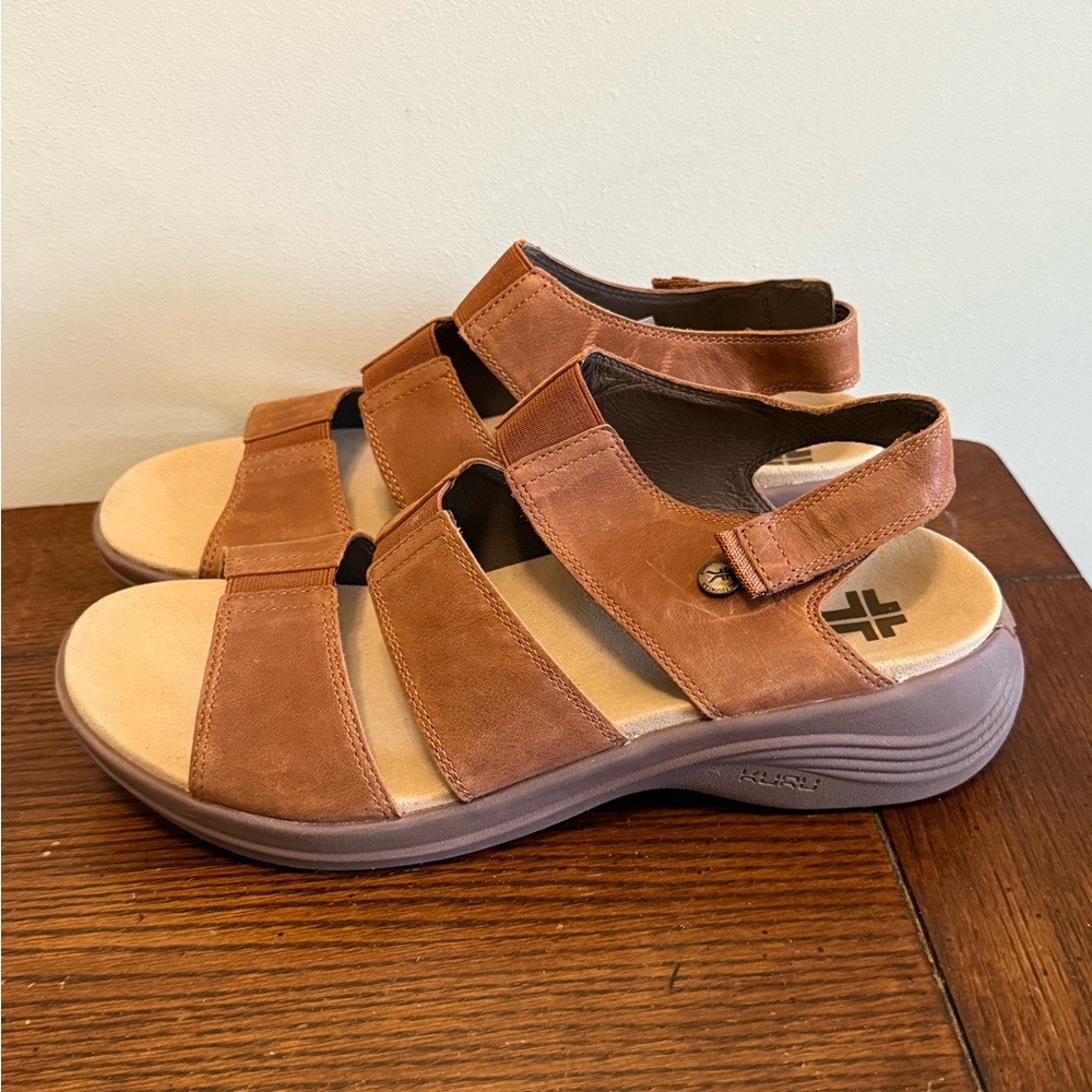Kuru Coda Brown leather muse‎ Sandals orthopedic 11